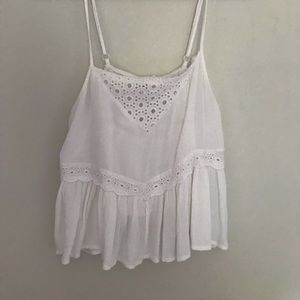 White tank/crop top